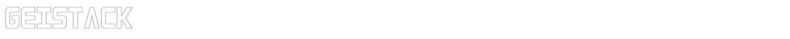 Geistack font preview